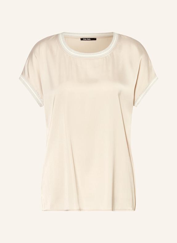 MARC AUREL Blusenshirt aus Satin mit Glitzergarn TAUPE