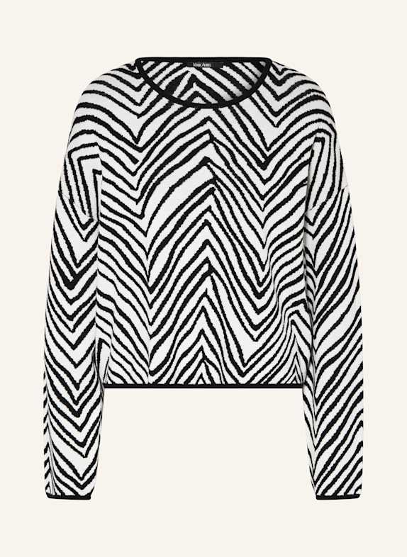 MARC AUREL Pullover SCHWARZ/ WEISS