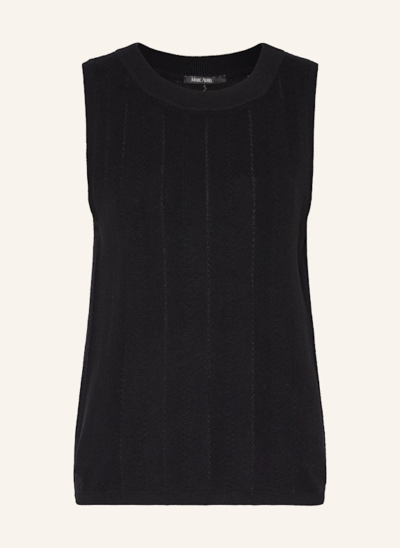 MARC AUREL Stricktop SCHWARZ