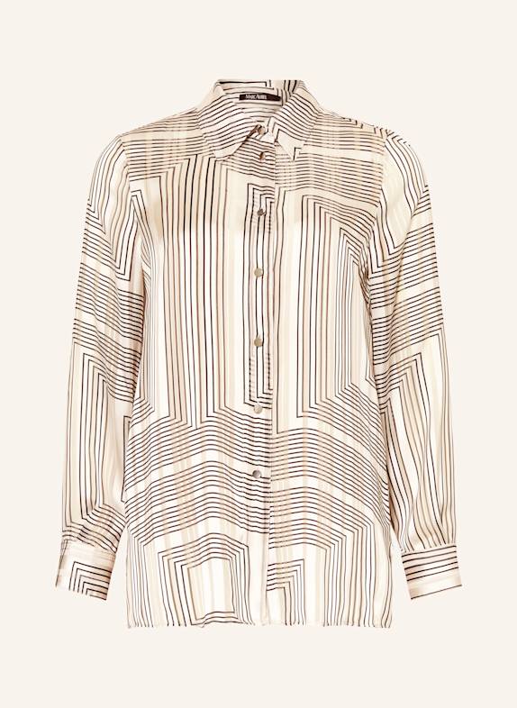 MARC AUREL Hemdbluse TAUPE/ SCHWARZ