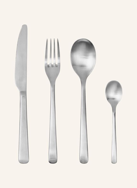 BROSTE COPENHAGEN 4-tlg. Besteck-Set HUNE SILBER