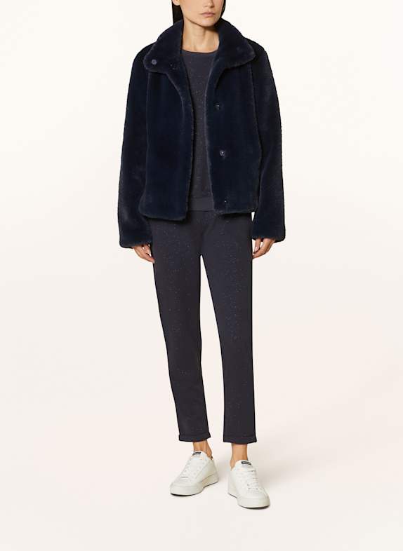 Juvia Szerokie spodnie damskie GRANATOWY