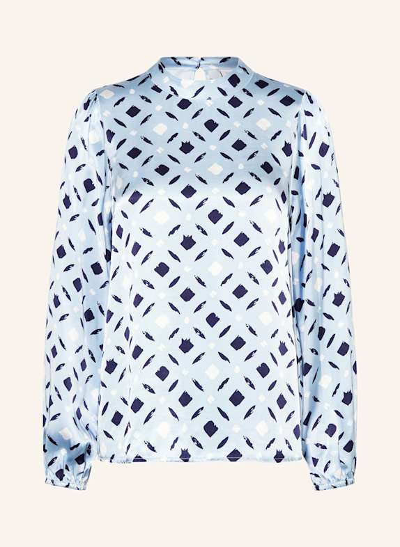 Jeans für Damen Blusenshirt HELLBLAU/ DUNKELBLAU/ WEISS