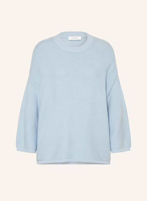 comma casual identity Pullover mit 3/4-Arm HELLBLAU