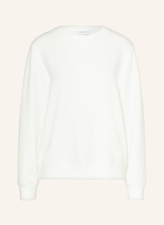 Jeans für Damen Sweatshirt WEISS/ DUNKELBLAU