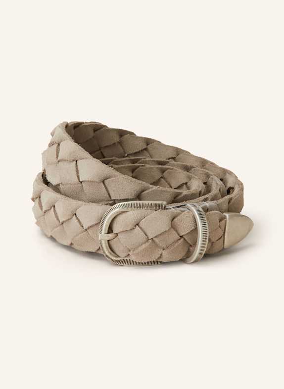 VENETA CINTURE Ledergürtel BEIGE