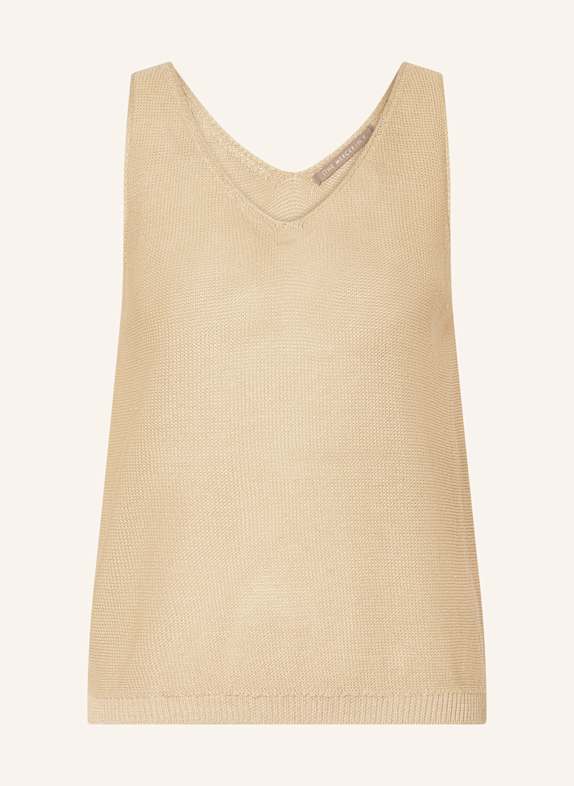 (THE MERCER) N.Y. Stricktop aus Leinen BEIGE