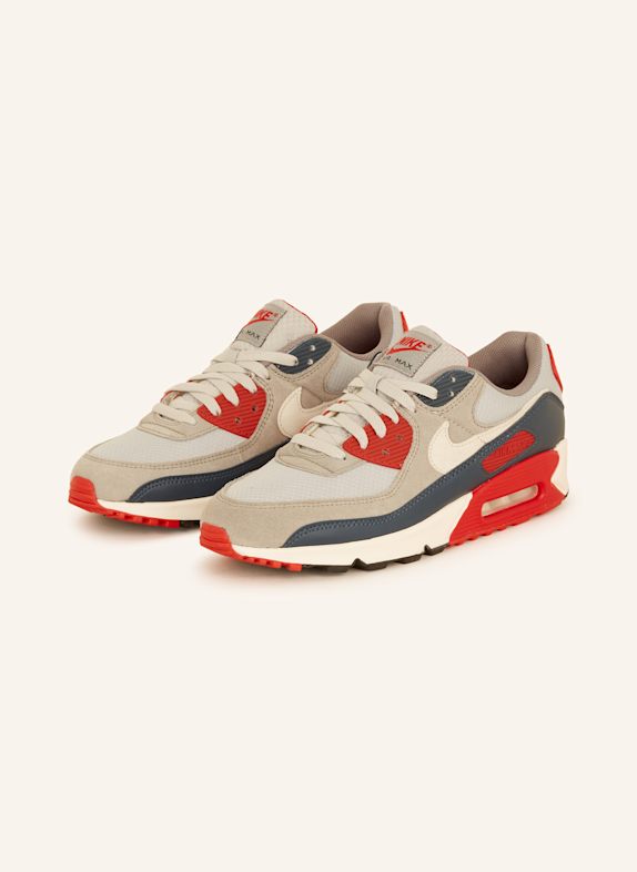 Nike Sneaker AIR MAX 90 HELLGRAU/ GRAU/ ROT