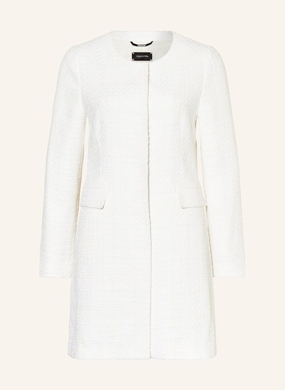 comma Blazermantel aus Tweed WEISS