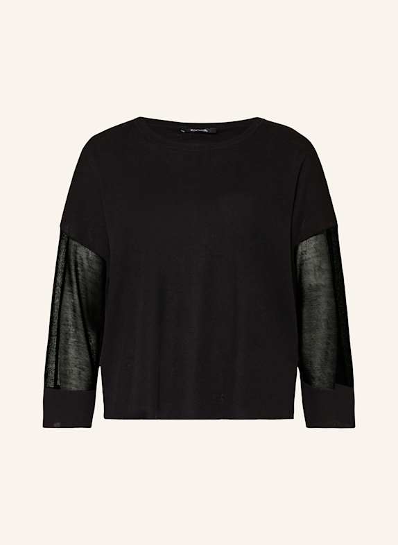 comma Sweater with 3/4 sleeves BLACK