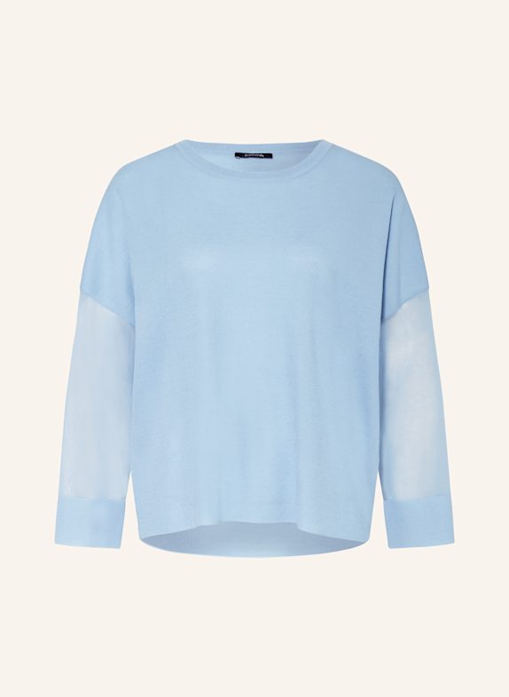 comma Sweater with 3/4 sleeves LIGHT BLUE