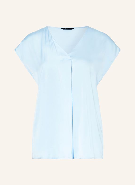 comma Shirt blouse in satin LIGHT BLUE