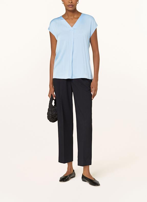 comma Chemisier en satin BLEU CLAIR