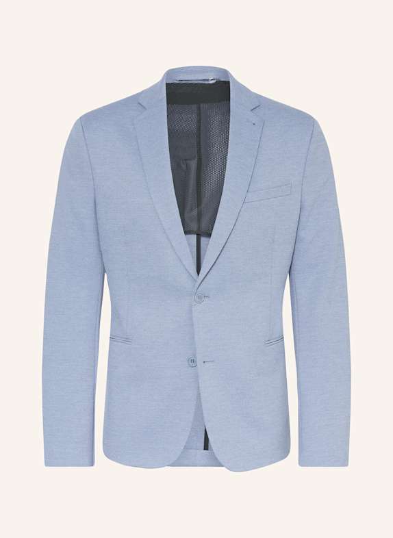 DRYKORN HORLEY extra slim fit piqué suit jacket 3702 blau