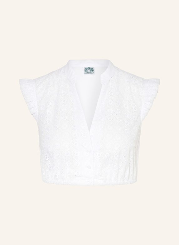 Hammerschmid Dirndlbluse ANJA mit Spitze WEISS