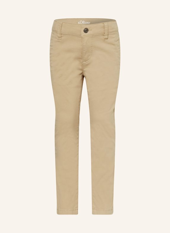 s.Oliver RED Chinosy BRAD slim fit BEŻOWY