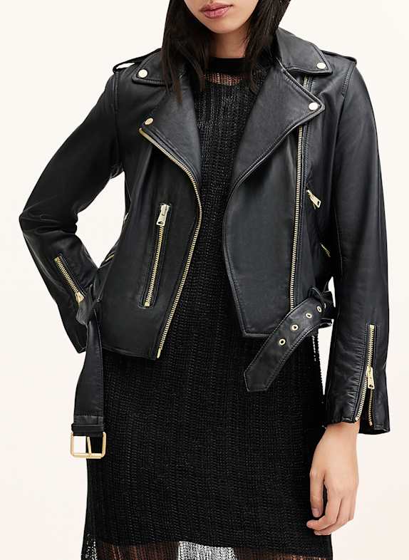ALLSAINTS Lederjacke BALFERN SCHWARZ