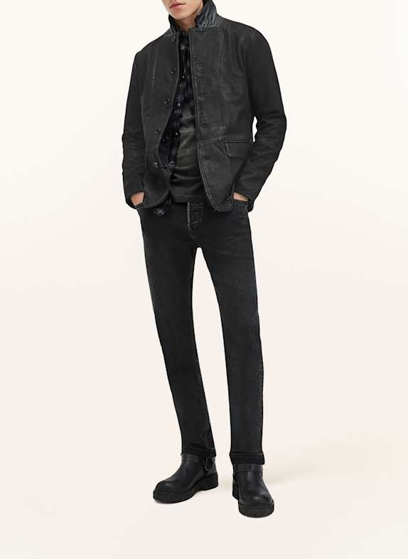ALLSAINTS Leren jas SURVEY ZWART