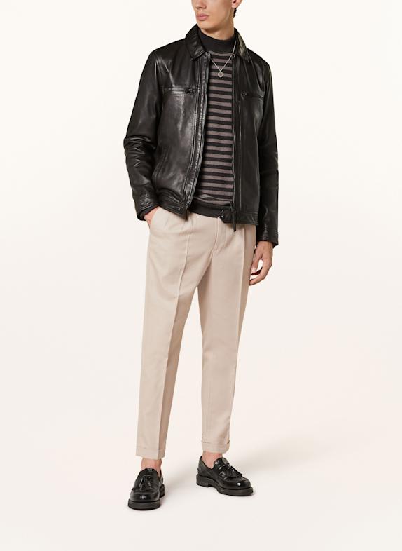 ALLSAINTS Leren jas LUCK ZWART