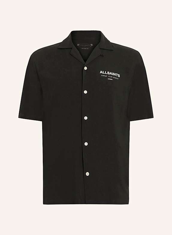 ALLSAINTS Kurzarm-Hemd Relaxed Fit SCHWARZ