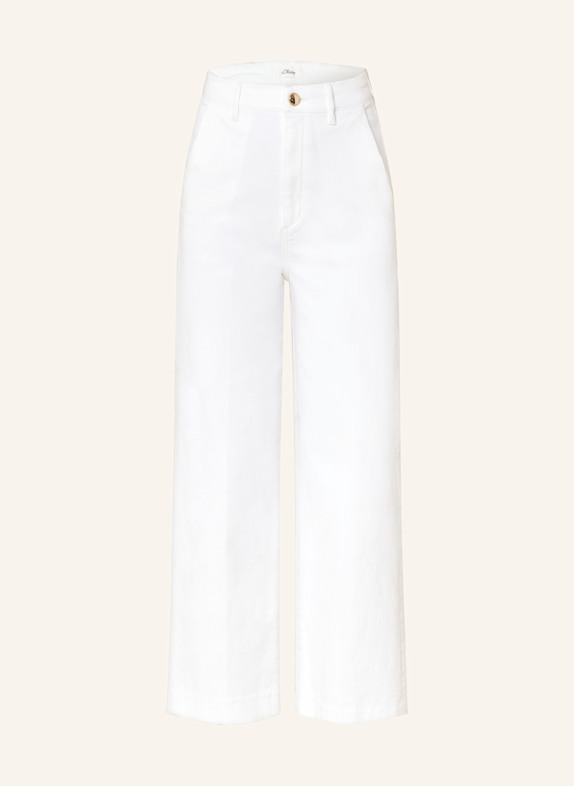 s.Oliver BLACK LABEL Denim culottes SURI 0200 WHITE