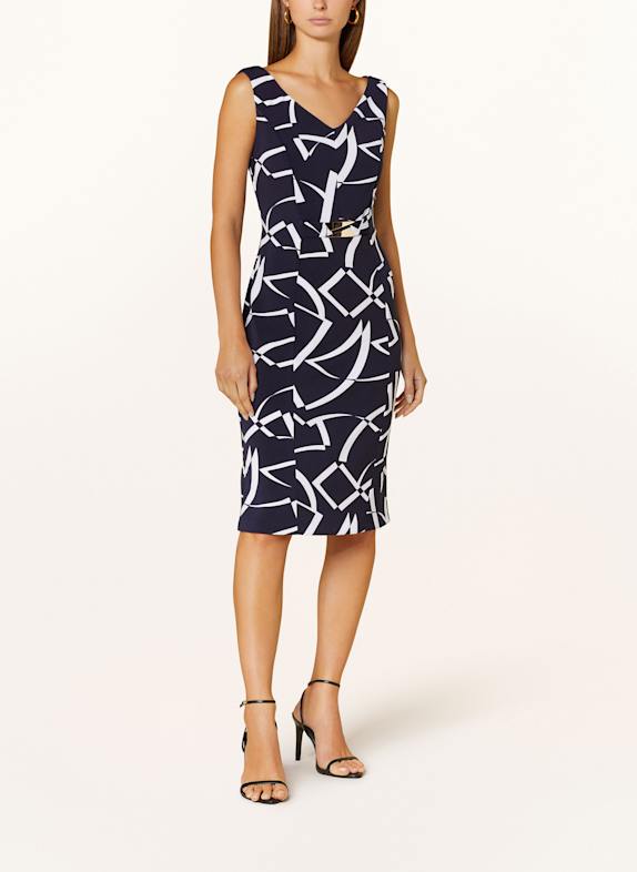 Joseph Ribkoff Kleid DUNKELBLAU/ WEISS