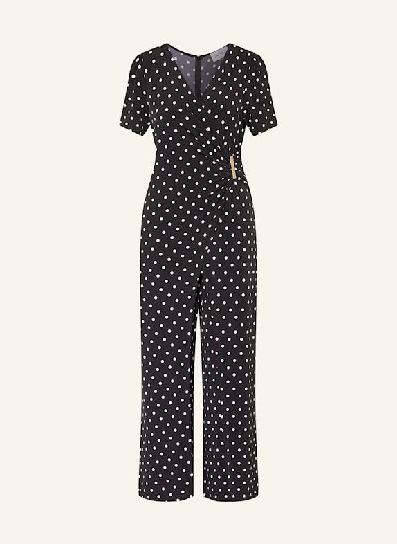 Joseph Ribkoff Jumpsuit in Wickeloptik SCHWARZ/ WEISS