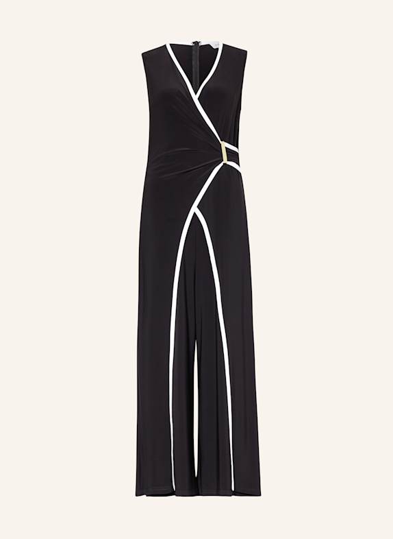Joseph Ribkoff Jumpsuit in Wickeloptik SCHWARZ/ WEISS