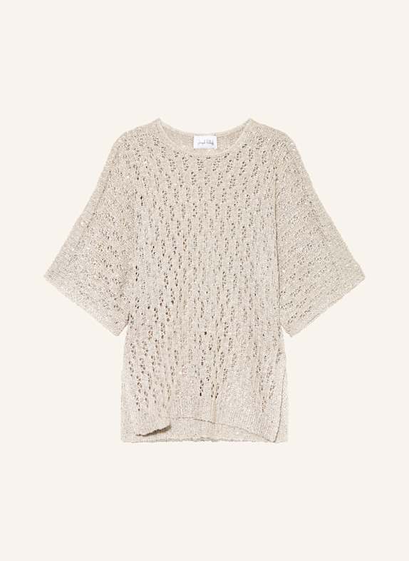 Joseph Ribkoff Pullover mit 3/4-Arm und Pailletten TAUPE
