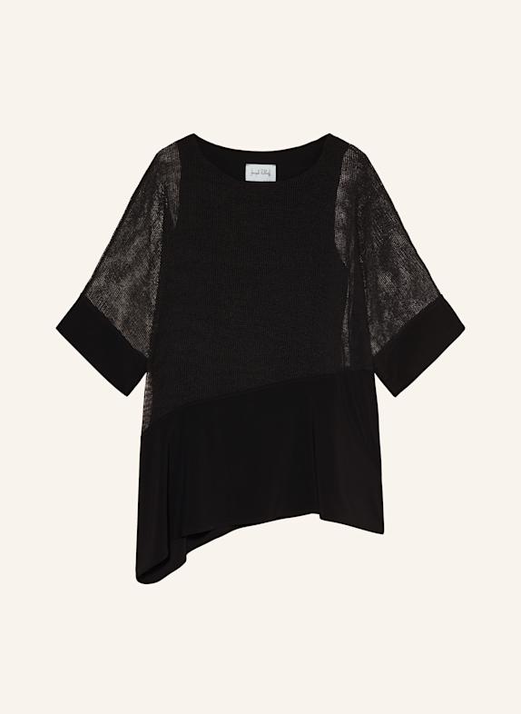 Joseph Ribkoff Pullover mit 3/4-Arm im Materialmix SCHWARZ
