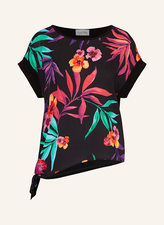 Joseph Ribkoff Blusenshirt im Materialmix SCHWARZ/ PINK/ GRÜN