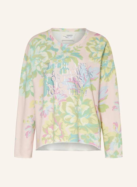 yippie hippie Sweatshirt LIGHT PINK/ LIGHT GREEN/ LIGHT BLUE