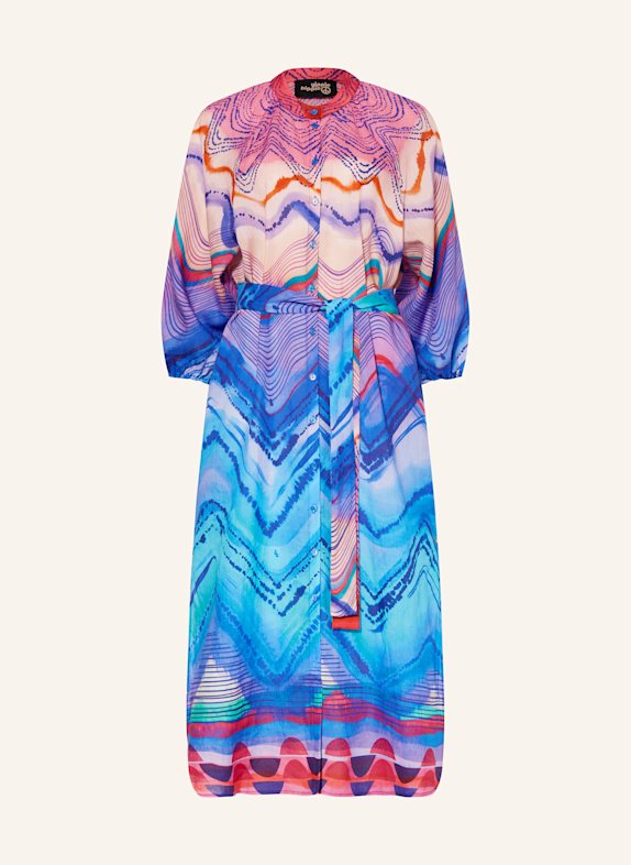 yippie hippie Kleid mit 3/4-Arm PINK/ LILA/ TÜRKIS