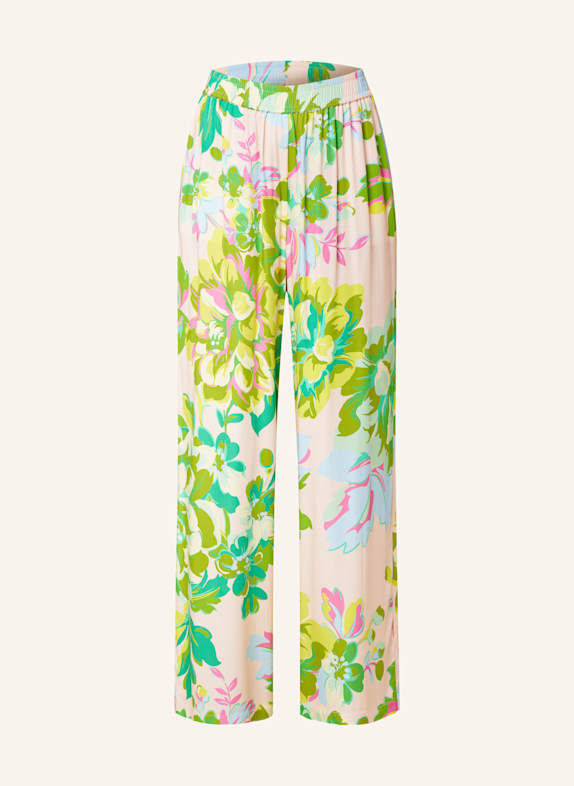 yippie hippie Satinhose HELLROSA/ GRÜN/ GELB
