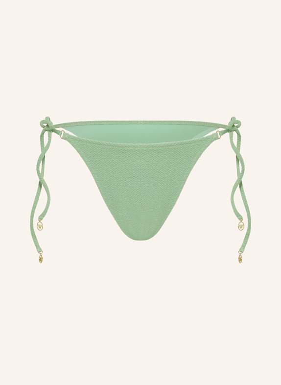 watercult SWIM SPARKLE triangle bikini bottoms with glitter thread LIGHT GREEN