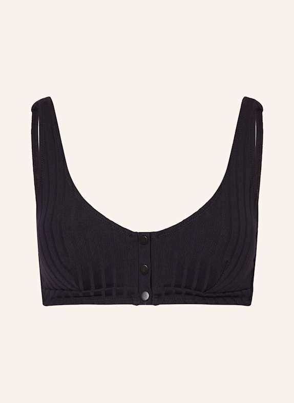 watercult Bustier-Bikini-Top HENLEY RIB SCHWARZ