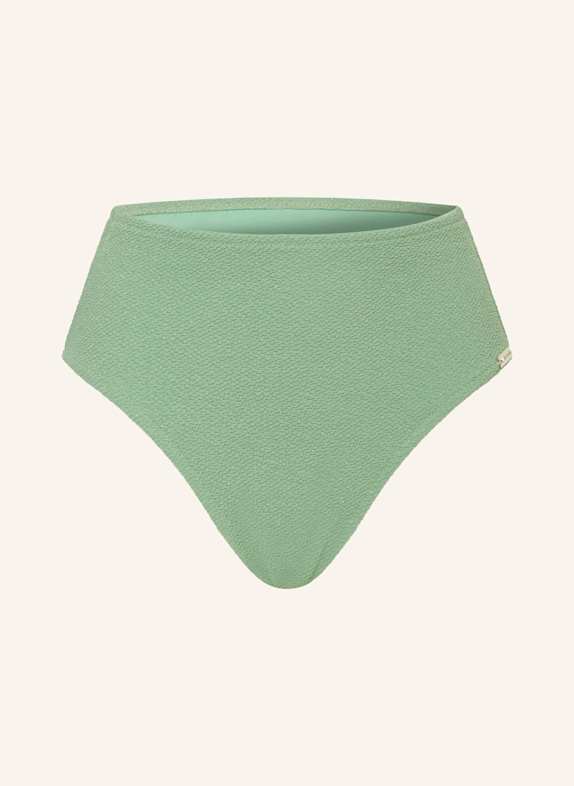 watercult SWIM SPARKLE high-waist bikini bottoms with glitter thread LIGHT GREEN