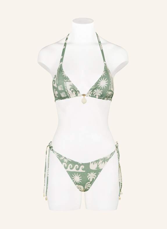 watercult Triangel bikinitop RUSTIC MED LICHTGROEN / CRÈME
