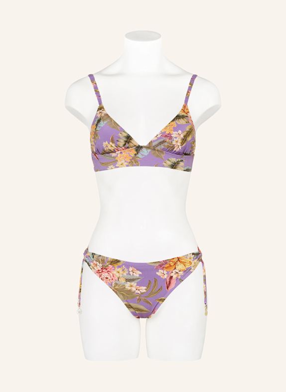watercult Bralette-bikinitop DREAMSCAPE TROPICS PAARS / GROEN / ROSÉ