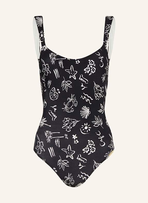 watercult Badeanzug CAFÉ LA MER SCHWARZ/ WEISS
