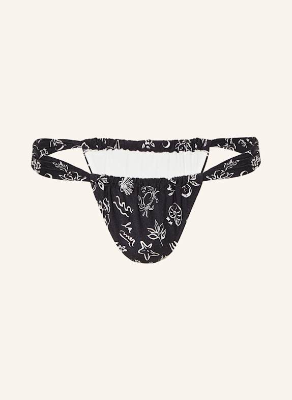 watercult Brazilian-Bikini-Hose CAFÉ LA MER SCHWARZ/ WEISS