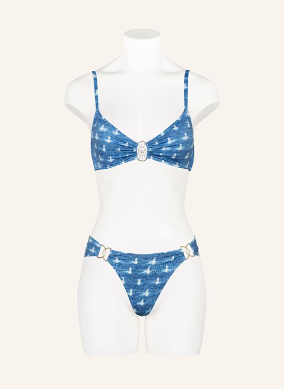 watercult Bralette-bikinitop URBAN INDIGO BLAUW / WIT