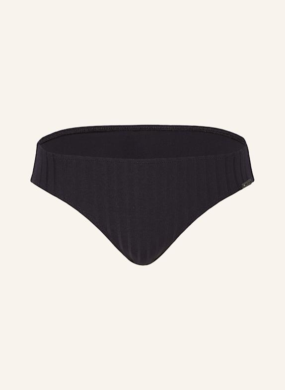 watercult Basic-Bikini-Hose HENLEY RIB SCHWARZ