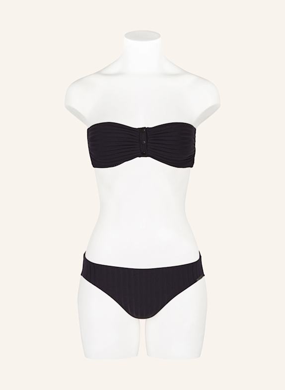 watercult Basic bikinibroekje HENLEY RIB ZWART