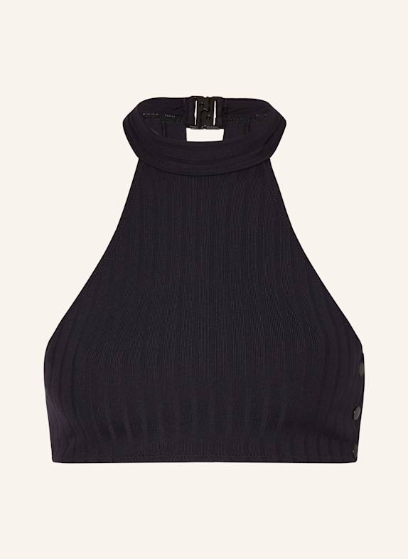 watercult High-Neck-Bikini-Top HENLEY RIB SCHWARZ