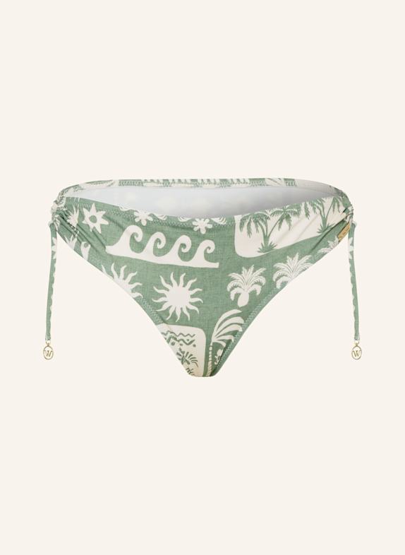 watercult RUSTIC MED basic bikini bottoms LIGHT GREEN/ CREAM