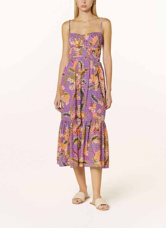 watercult Strandkleid DREAMSCAPE TROPICS LILA/ GRÜN/ DUNKELGELB