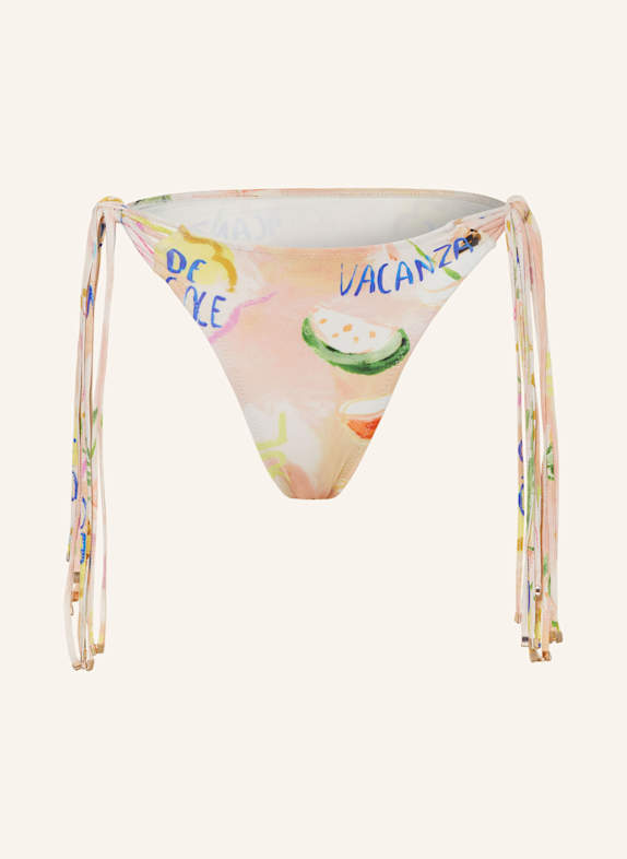 watercult Triangel-Bikini-Hose VACATION FIZZ NUDE/ HELLGRÜN/ BLAU