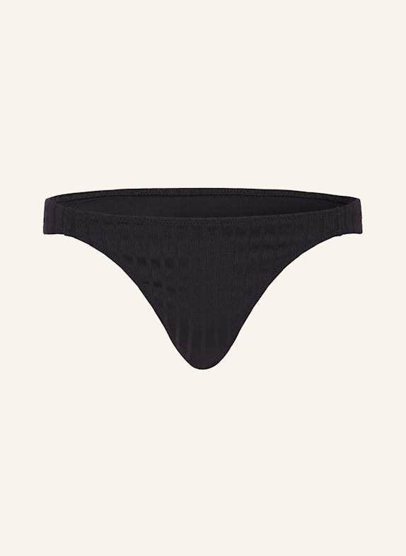 watercult Brazilian-Bikini-Hose HENLEY RIB SCHWARZ