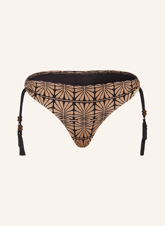 watercult ARTISAN VIBE basic bikini bottoms LIGHT BROWN/ BLACK